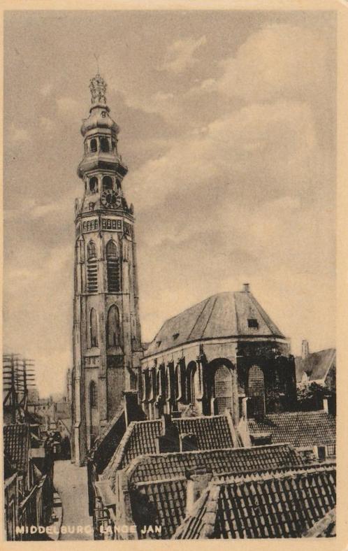 MIDDELBURG Lange Jan, Verzamelen, Ansichtkaarten | Nederland, Ongelopen, Zeeland, 1920 tot 1940, Verzenden