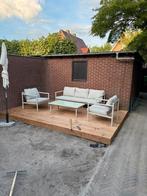 Loungeset zgan inclusief kussens, Ophalen, Zo goed als nieuw