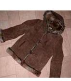 Winterjas suède/echt leer  maat m, Kleding | Dames, Ophalen of Verzenden, Zo goed als nieuw, Maat 38/40 (M), Bruin