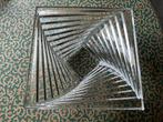 Art deco glazen fruitschaal van mikasa vierkant 28 cm bij 28, Antiek en Kunst, Ophalen of Verzenden