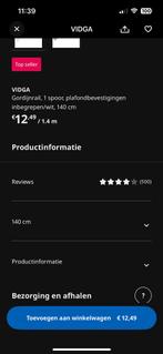 5 x rails ikea, 100 tot 150 cm, Ophalen of Verzenden, Zo goed als nieuw, Wit