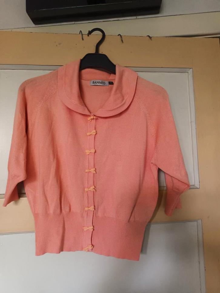 Banned Retro Vestje Nieuw, Kleding | Dames, Truien en Vesten, Nieuw, Maat 42/44 (L), Overige kleuren, Ophalen of Verzenden