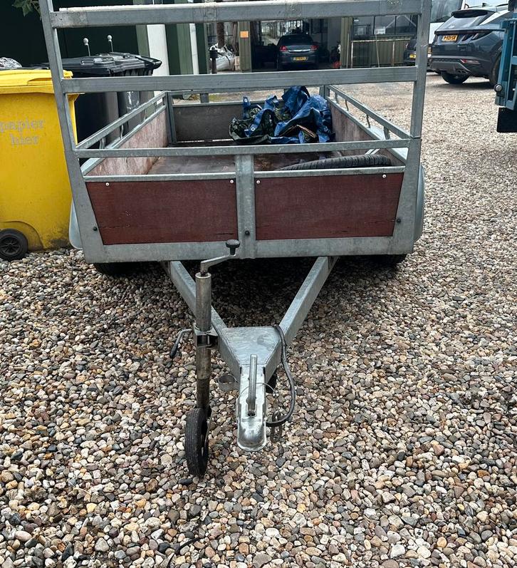 Aanhangwagen dubbel as 750 kg geen rijbewijs nodig, Auto diversen, Aanhangers en Bagagewagens, Zo goed als nieuw, Ophalen of Verzenden