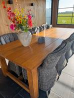 Tuintafel eiken, Ophalen, Zo goed als nieuw, Rechthoekig, Hout