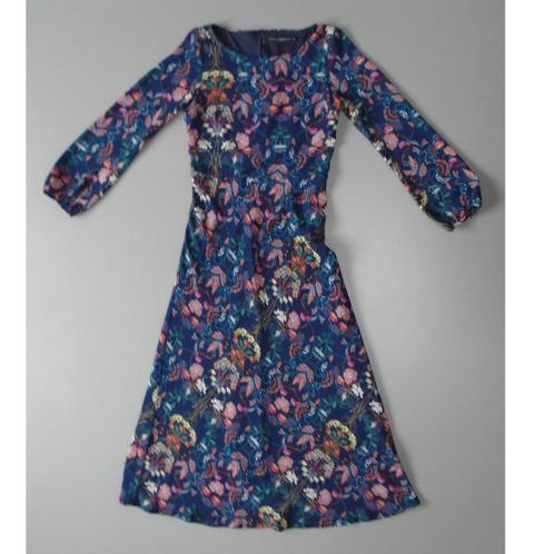 Steps maxidress lange mouwen blauw 36/S, Kleding | Dames, Jurken, Zo goed als nieuw, Maat 36 (S), Blauw, Onder de knie, Verzenden