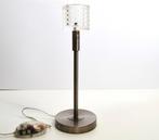 Tafellamp - design - rvs met glas, Ophalen, Tweedehands, Tweedehands, Tweedehands