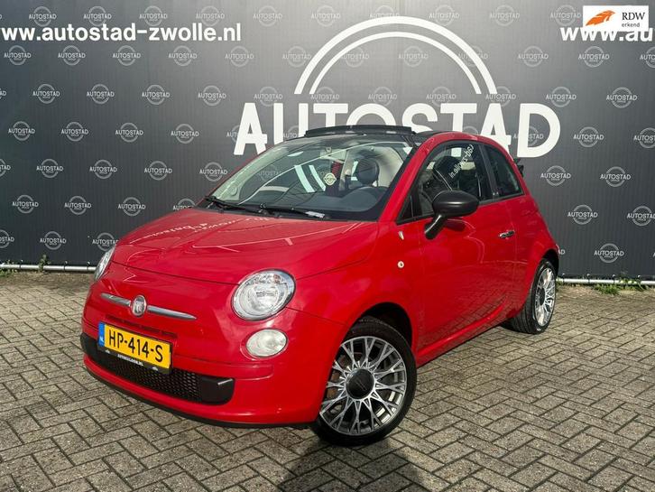 Fiat 500 C 1.2 Pop Cabrio / APK / NAP / Airco / Elck. Ramen, Auto's, Fiat, Bedrijf, Te koop, 500C, ABS, Airbags, Airconditioning