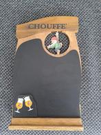 La Chouffe bier krijt bordje menu kaart houder, Verzamelen, Biermerken, Ophalen of Verzenden, Nieuw, Reclamebord, Plaat of Schild