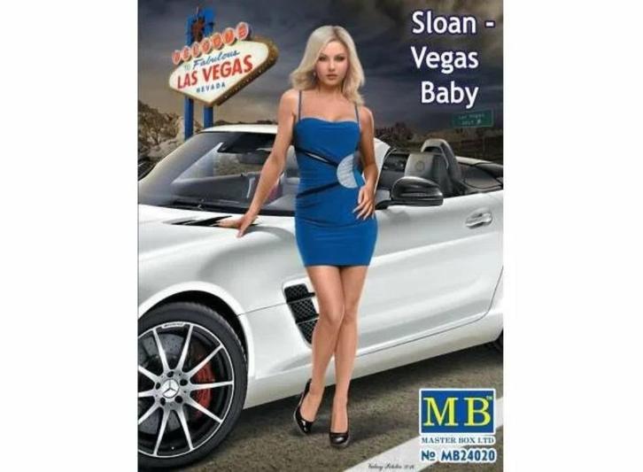 Dangerous Curves Series Sloan Vegas Baby, plastic modelkit, Hobby en Vrije tijd, Modelbouw | Figuren en Diorama's, Nieuw, Figuur of Figuren