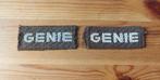 Set naamlinten Genie, Ophalen of Verzenden, Landmacht, Nederland, Embleem of Badge