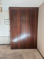 Donkere Walnoot Kast met Lampen - Zelf Demonteren, Huis en Inrichting, Kasten | Kledingkasten, Ophalen, Gebruikt, 200 cm of meer
