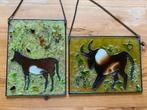 Sterrenbeeld Steenbok & Stier op glas- Raamhanger, Huis en Inrichting, Ophalen of Verzenden, Gebruikt