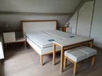 Compleet bed Jan des Bouvrie + auping bedbodem + 2x matras, Huis en Inrichting, Slaapkamer | Bedden, Ophalen, Wit, Tweepersoons