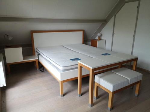 Compleet bed Jan des Bouvrie + auping bedbodem + 2x matras, Huis en Inrichting, Slaapkamer | Bedden, Gebruikt, Tweepersoons, 180 cm