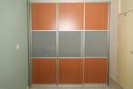 Wardrobe - real wood with 3 sliding doors, 200 cm of meer, Glas, Met hangruimte, 50 tot 75 cm