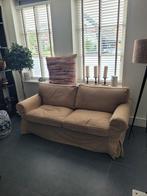 2 zits slaapbank Ikea EKTORP in prima staat, Ophalen, Gebruikt, Tweepersoons, Beige