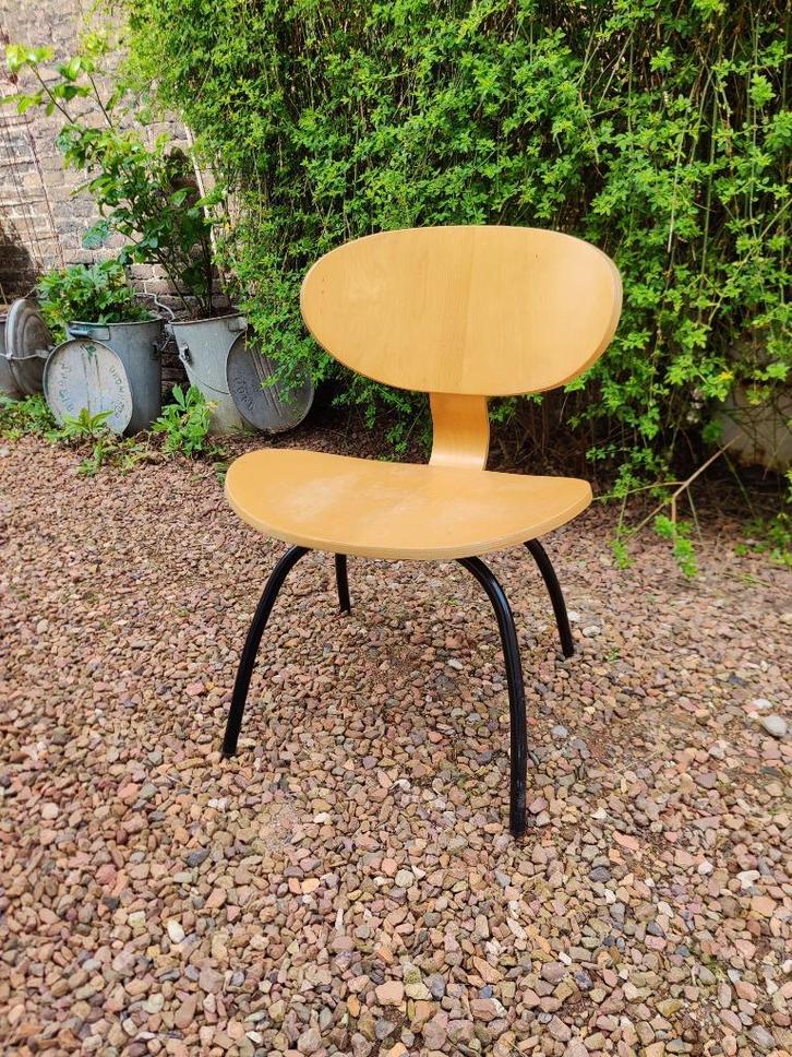 Nicholai wigg hanssen ikea fauteuil, Huis en Inrichting, Stoelen, Gebruikt, Eén, Hout, Metaal, Overige materialen, Bruin, Ophalen