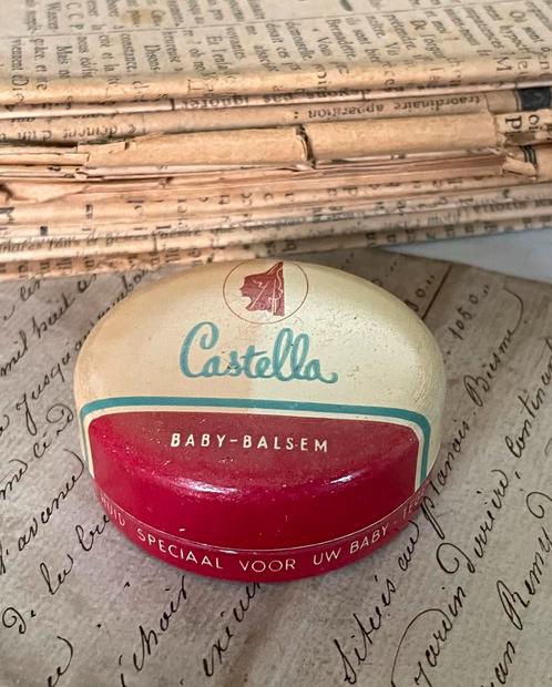 Brocante oud klein Castella blikje, Antiek en Kunst, Curiosa en Brocante, Verzenden