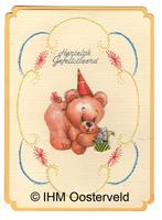 3D Kaart Verjaardag 33  Feestbeertje, Hobby en Vrije tijd, Kaarten | Zelfgemaakt, Ophalen of Verzenden, Nieuw, Dieren