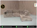 GRATIS LEVERING Ribstof Hoekbank 330x230 GEREINIGD