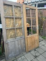 Oude schuurdeuren - set van 2, Doe-het-zelf en Verbouw, Deuren en Horren, Gebruikt, 80 tot 100 cm, Ophalen of Verzenden, Buitendeur