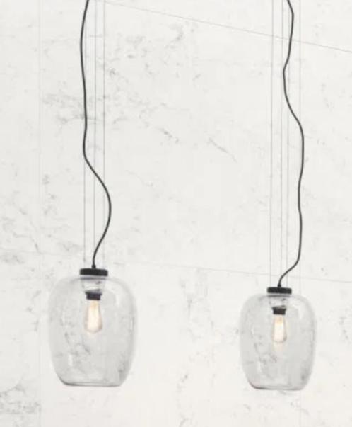 2 nieuwe hanglampen Bolia grape slim 28cm glas, Huis en Inrichting, Lampen | Hanglampen, Nieuw, Minder dan 50 cm, Glas, Ophalen
