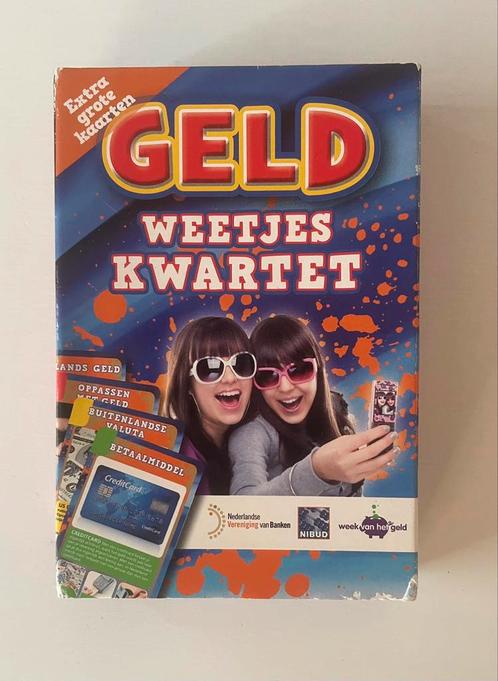Vintage GELD kwartet niet te koop in de winkel compleet!, Verzamelen, Speelkaarten, Jokers en Kwartetten, Zo goed als nieuw, Kwartet(ten)