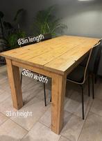 Tafel met stoelen set - Robuust en Stijlvol, Ophalen, Gebruikt, Eikenhout, 50 tot 100 cm
