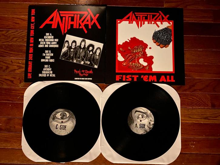 ANTHRAX 2LP Live Thrash Metal Vinyl Metallica Thrashmetal, Cd's en Dvd's, Vinyl | Hardrock en Metal, Nieuw in verpakking, Ophalen of Verzenden