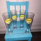 Tesselaar bierglazen van texel familiebrouwerij Diks 4 stuks, Ophalen, Zo goed als nieuw, Glas of Glazen, Overige merken