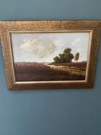 Antiek heidelandschap gesigneerd Van Wissen, Antiek en Kunst, Ophalen of Verzenden
