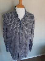 Mooi overhemd maat 41 / 42 van Giordano . Regular fit ., Blauw, Ophalen of Verzenden, Zo goed als nieuw, Halswijdte 41/42 (L)