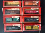 Rivarossi 8x USA goederen wagons, Overige merken, Gelijkstroom, Verzenden, Gebruikt
