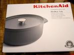 Kitchenaid gietijzeren braadpan , 5,6 ltr, 30 cm, nieuw!, Ophalen of Verzenden, Nieuw, Gietijzer, Koekenpan of Braadpan