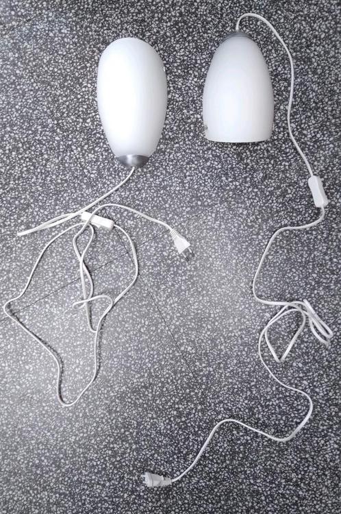 2 wandlampen met knipschakelaar snoer, Huis en Inrichting, Lampen | Wandlampen, Gebruikt, Ophalen of Verzenden