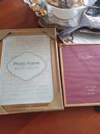 Twee leuke brocante fotolijstjes waarvan één Gold Plated, Ophalen of Verzenden, Zo goed als nieuw