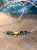 London blue topaas maansteen geluk zeldzaam uniek, Blauw, Nieuw, Ophalen of Verzenden, Met edelsteen