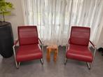 Det loungefauteuils te koop, Ophalen, Zo goed als nieuw, Leer