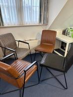 Luxe leren stoelen, Ophalen, Bruin, Leer, Zo goed als nieuw