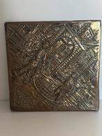 Bronzen Tegel Alkmaar Kaasmarkt, Ophalen of Verzenden, Brons