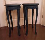 2 hoge sierlijke tafeltjes, Huis en Inrichting, Tafels | Sidetables, Ophalen, Gebruikt, 50 tot 100 cm, Chippendale