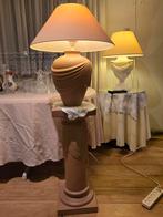 Zalmkleurige 90's Stijl Stalamp, Ophalen, Overige materialen, 100 tot 150 cm, Landelijk