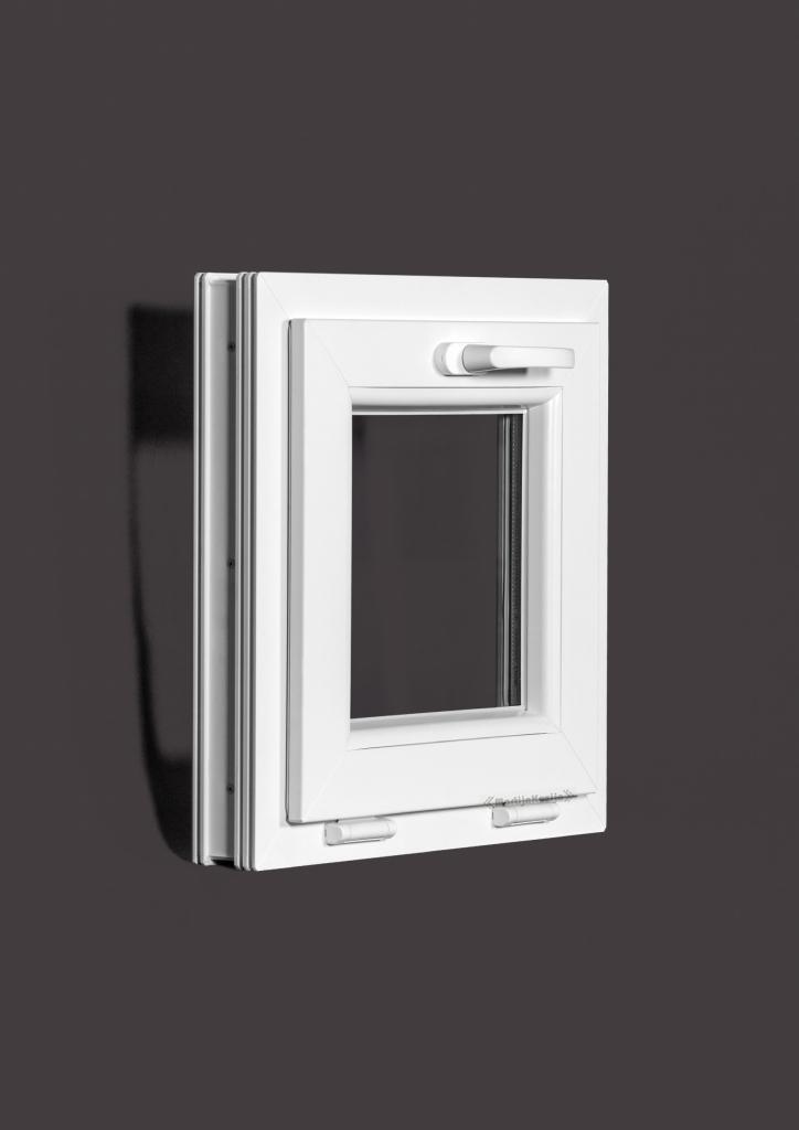 Kunststof kiepkozijn b42 x h50 RAL 9016, Doe-het-zelf en Verbouw, Kozijnen en Schuifpuien, Nieuw, Raamkozijn, Kunststof, 75 tot 150 cm