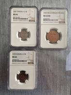 3 slabs angola Mozambique geen zilver koper goud platina, Ophalen of Verzenden, Zilver
