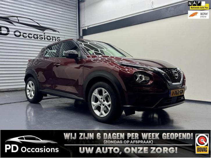 Nissan Juke 1.0 DIG-T Acenta - Camera - Stoelverw. - Cruise, Auto's, Nissan, Bedrijf, Te koop, Juke, ABS, Achteruitrijcamera, Airbags