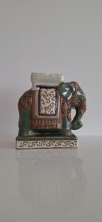 Keramieken Olifant Beeld, Ophalen of Verzenden, Gebruikt, Overige materialen, Dierenbeeld