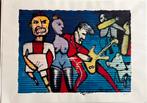 Gitaar, zeefdruk van Herman Brood, Antiek en Kunst, Kunst | Litho's en Zeefdrukken, Ophalen of Verzenden