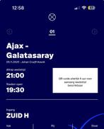 Ajax Galatasaray f side, Seizoenskaart, Eén persoon, November, Europa of Champions League