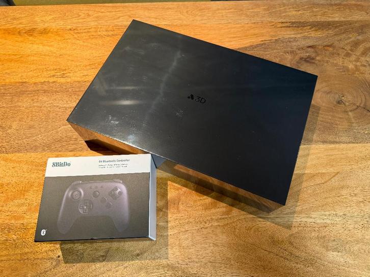 Nieuwe Analogue 3D (zwart) + 8bitdo 64 Controller (zwart), Spelcomputers en Games, Spelcomputers | Nintendo 64, Nieuw, Met 1 controller