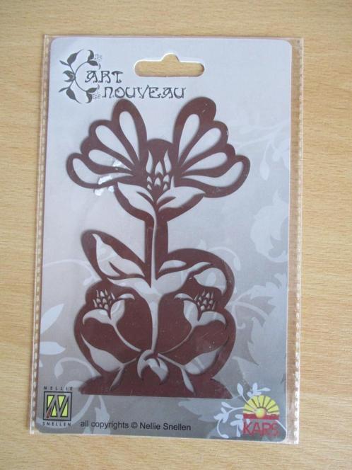 Embossing mal - ornament. Art nouveau flower 3, Hobby en Vrije tijd, Kaarten | Zelf maken, Nieuw, Pons of Mal, Fantasie, Ophalen of Verzenden
